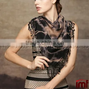 Trendy Ombre Stripe Tie Dye Pashmina/ Shawl/ Wrap/ Stole thumbnail-2