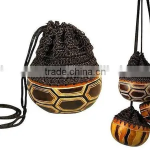 PERUVIAN GOURD CRAFT AND CROCHET HANDBAG thumbnail-1