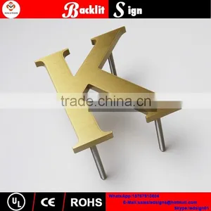 Custom Top Quality Titanized Stainless Steel Letter Sign thumbnail-1