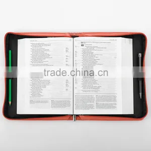 Deluxe Embossed pu Faux Leather Bible Cover for Church thumbnail-5