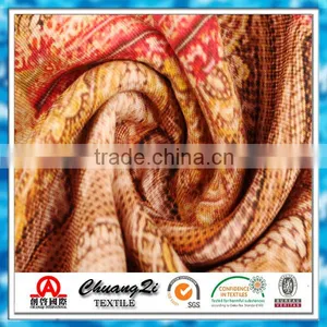 Colored Flowers Print Spun Rayon Fabric for the Elderly thumbnail-1