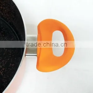 New Ceramic and Orange Marble Coating Press Aluminum Casserole Pot With Comfortable Handles Quality Choice thumbnail-3
