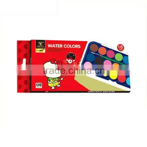 12 Colors Round Dry Water Color Paint Set thumbnail-2