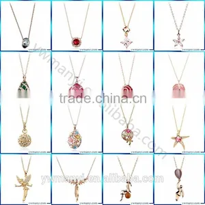 High Quality European Unique Heart Pendant Oil Drip Necklace N0537 thumbnail-4
