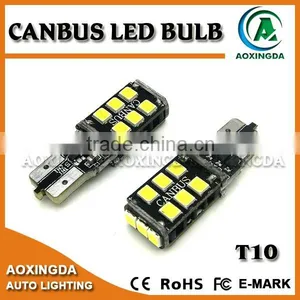 400LM 2835 15SMD CANBUS LED Bulb T10 194 White Red Yellow thumbnail-2