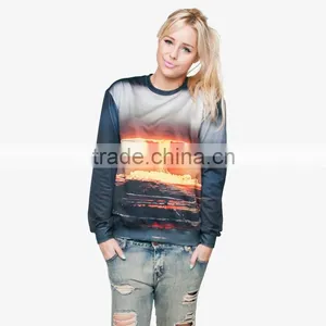 Fashion Natural High Quality 3d Digital Print Fullprint Crewneck Sweatshirt Spring Autumn Unisex Custom Oversized Pullover thumbnail-1