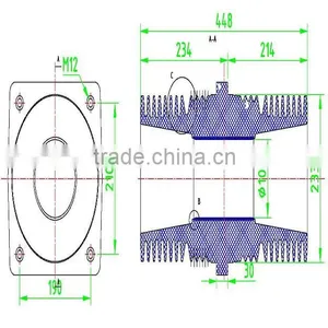 High Quality 33-40.5kv Screened Bushing/PTG-40.5-2 Insulator thumbnail-2