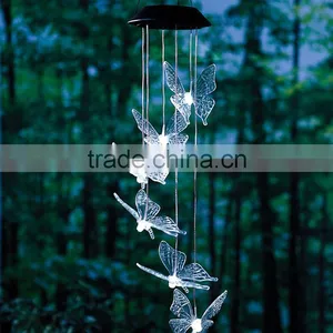 Dragonfly Decorative Led Solar Color Changing Acrylic Wind Chime Quality Choice thumbnail-5