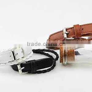 Factory Top Selling Wholesale Buckle Mens Leather Bracelet/ thumbnail-6