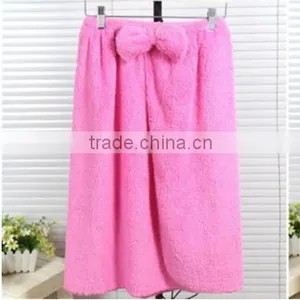Royal Coral Velvet Towel, Bath Skirt, Bath Cap thumbnail-5
