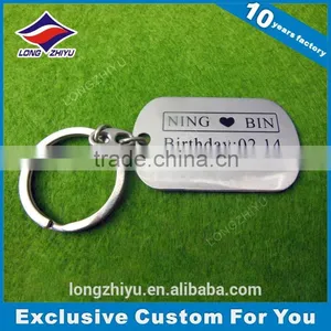 Custom Hot Sale Nickel Plating QR Code Metal Keychain thumbnail-2