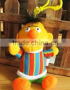 Lusesame Street Bert Plush Doll Ornament Hook Keychain Toy thumbnail-1