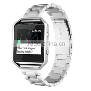 2016 New Style Luxury Stainless Steel Watch Band Strap Bracelet for Fitbit Blaze thumbnail-1