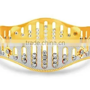 18 K YELLOW DIAMOND BANGLES thumbnail-1