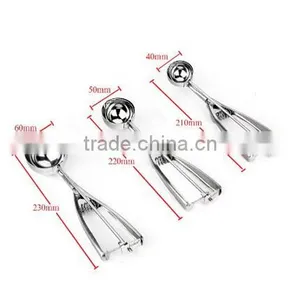 Customed Package Ice Cream Scoop Cookie Scoop Melon Scoop 3 Pc Set - Select 18/8 Stainless Steel thumbnail-6