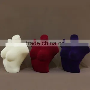 Sexy Lady Bust Flocking Senior Mannequin for Tailor thumbnail-1