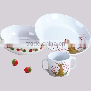 Charming Design Heat Resistant Kid Christmas Melamine Dinnerware Set thumbnail-1