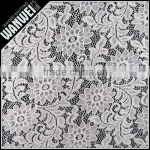 Chrysanthemum Flower Elastic Bright Fabric Manufactur Selling Spandex Nylon Lace Fabric Wholesale K-166 thumbnail-1