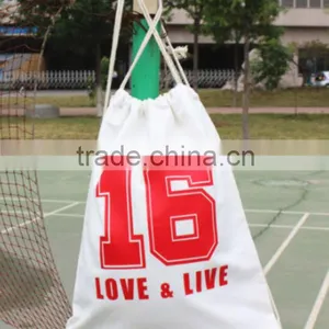 Promotion Football Numbers Drawstring Canvas Bag for Sport thumbnail-2