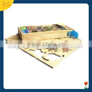 Custom Dinosaur Shape Wooden Magnetic Puzzle thumbnail-1