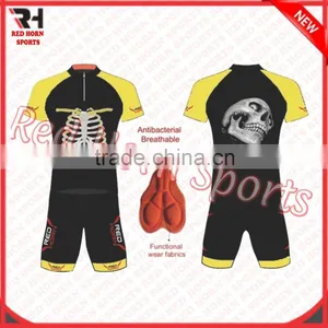 Skeleton Cycling Kits, Sublimated Biking Uniform, Italian Ink Used thumbnail-1