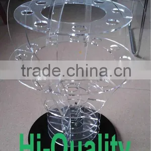 Rotating Clear Acrylic Cosmetic Holder, Acrylic Makeup Display Holder thumbnail-1
