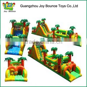 Giant Palm Tree Summer Promotional Cheap Inflatable Water Obstacle Course thumbnail-1