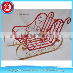 Special Design Christmas Decor Metal Outdoor Sleigh thumbnail-1