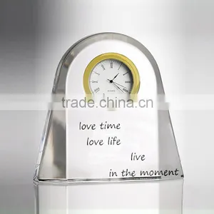 Crystal Table Clock for Office Decoration thumbnail-1