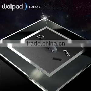 China Supplier OEM Wallpad Black Waterproof Acrylic Glass 110~250V Electrical 5 Pin Triple Austrilia Power Wall Socket 220V thumbnail-5