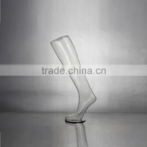 Top PC Transparent Leg Plastic Female Leg Mannequin thumbnail-6