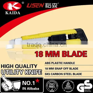 Plastic Handle 18 mm Blade Utility Knife Safety Cutter Knife Hot Knife Cutter thumbnail-1