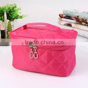 2016 Beauiful Cusmetic Bags Pure Color Middle Size Nylon Lady Handbags thumbnail-4