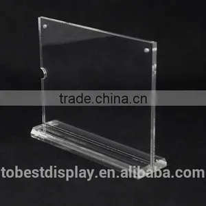 Comnized Beauty Designed Acrylic Restaurant Menu Display Stand, Menu Holder thumbnail-1