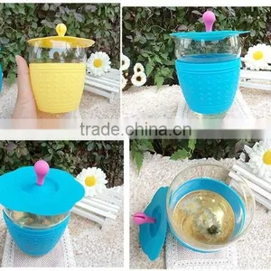 Dongguan Tufeng Glass Water Bottle Silicone Sleeve With Lid thumbnail-1