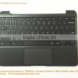 New BA98-00603A Keyboards Assembly With Touchpad Palmrest Black US for Chromebook XE503C12 2 XE500C13 thumbnail-1