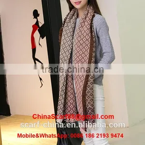 Wholesale Wool Fringed Scarf thumbnail-1