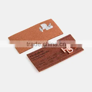 Popular Fashion Debossed Printing Brand Leather Patches for Man thumbnail-6