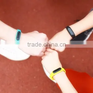 Smart Wristband Touch Button Bluetooth 4.0 IP67 Waterproof Call/SMS Reminder Sleep Monitor Sport Smart Bracelet thumbnail-1