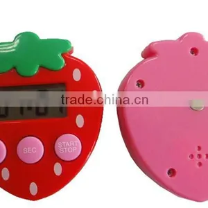 Strawberry Style LCD Display Digital Kitchen Timers With Magnetic Function thumbnail-4