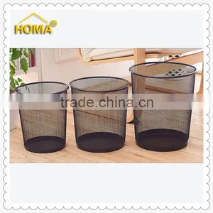 Trash Office Can Metal Wastebasket Mesh Waste Bin thumbnail-2
