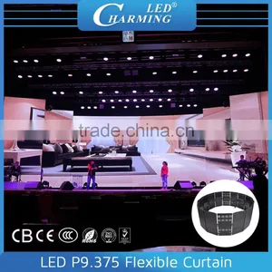 Very Slim Concert Portable Backdrop LED Video Curtain Display thumbnail-3