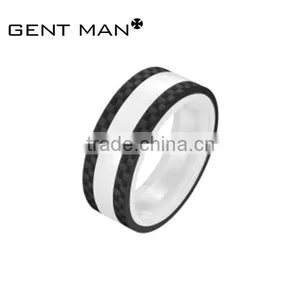 Wholesale New Design Ceramic Solid Carbon Fiber Ring Carbon Filber Ring thumbnail-2