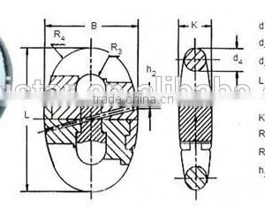 Anchor Chain Grade U1 Black End Shackle for Wholesale thumbnail-3
