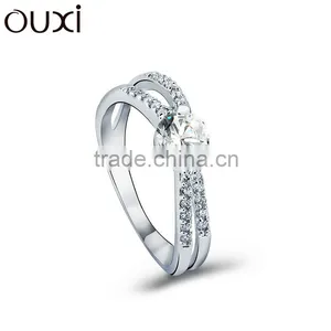 OUXI 2015 Fashion Expandable Fashion Rings Made With Crystal Jewerly 40103 Anillo Rojo thumbnail-1