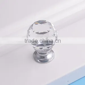 Chrome Plated Kitchen Cabinet Drawer Round Crystal Rhinestone Furniture Handles Knob From China High Quality Cheap Price thumbnail-2