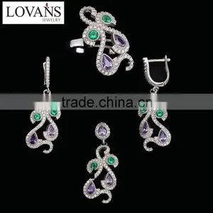 925 Silver Jewelry Set Wholesale Party Supplies Custom Jewelry TZ-0225 thumbnail-1