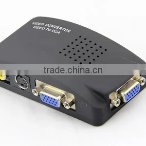 AV To VGA TV CCTV BNC/RCA S-Video AV to VGA Converter Adapter Converter Wholesale thumbnail-2