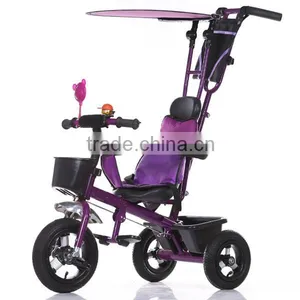 High Quality Baby Tricycle With Canopy,Baby Tricycle Kids Bike With Push Bar thumbnail-1