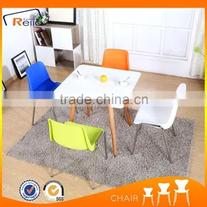 Colored Plastic Chairs With Chrome Metal Legs thumbnail-1